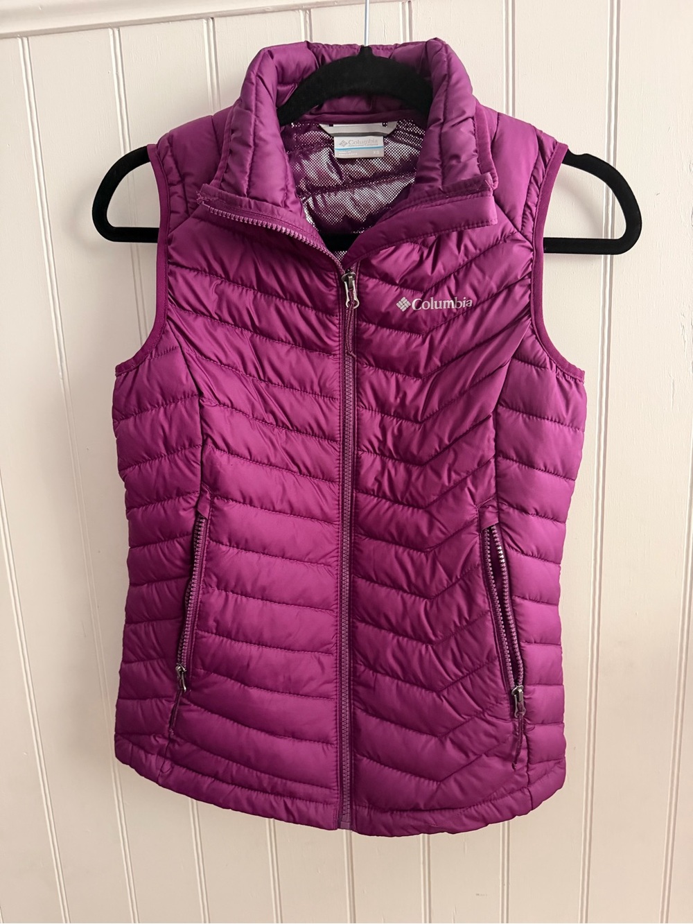 Columbia Purple Insulated Quilted Puffer Vest Size Extra Small